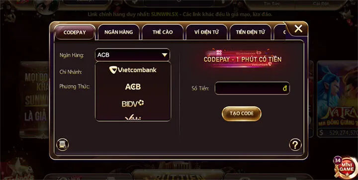 Khám phá lợi ích khi nạp tiền Sunwin